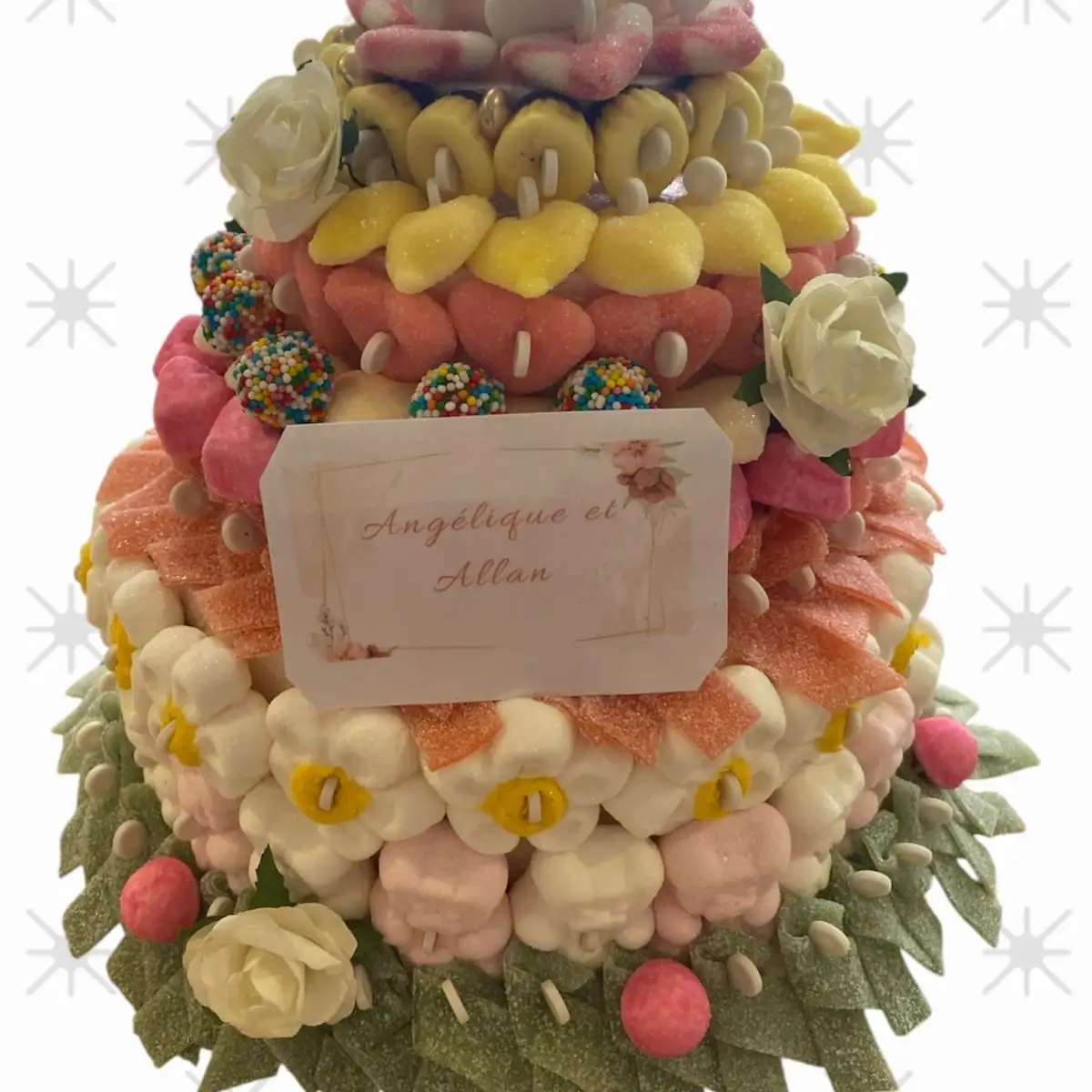 Pièce montée de bonbons