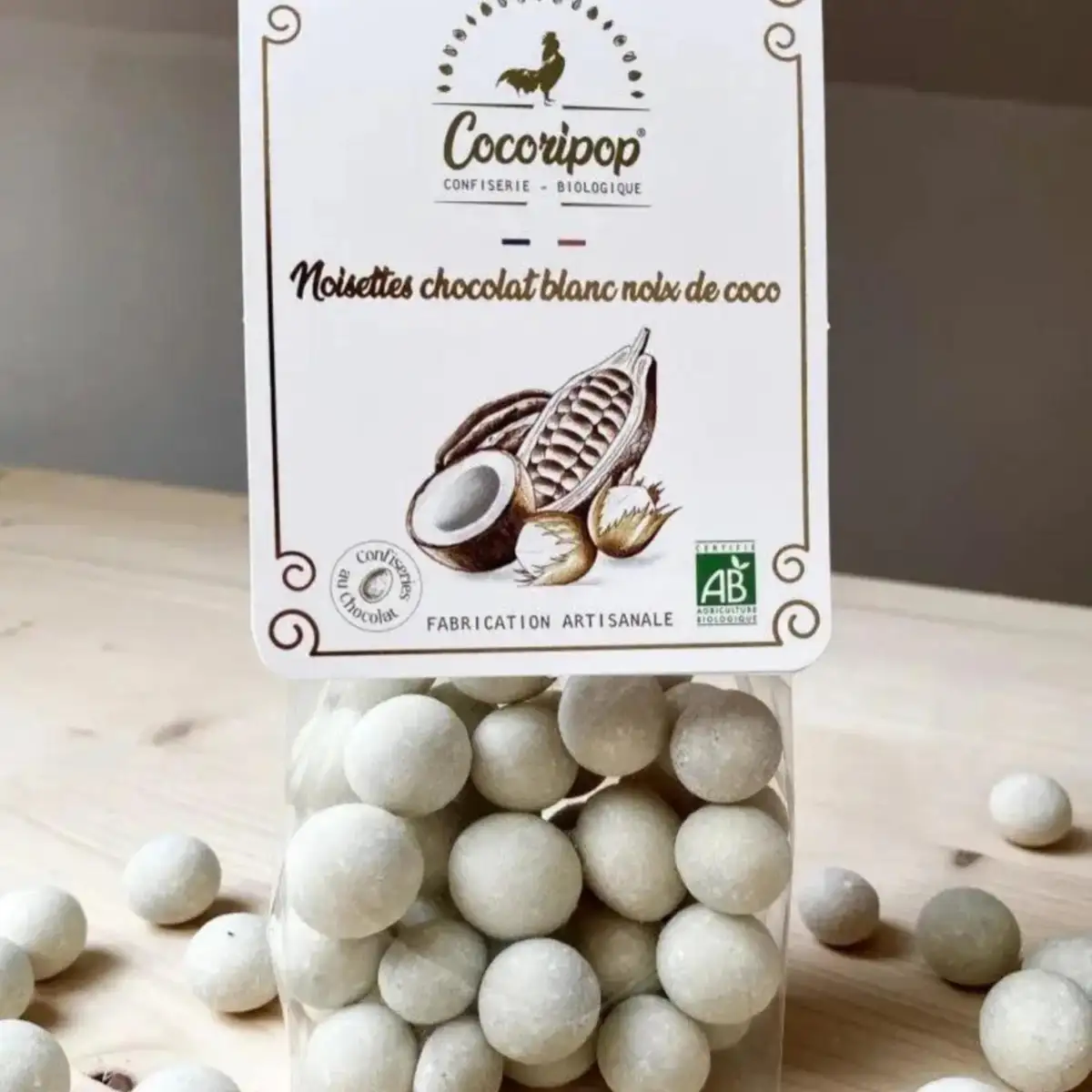 Noisettes chocolat blanc coco