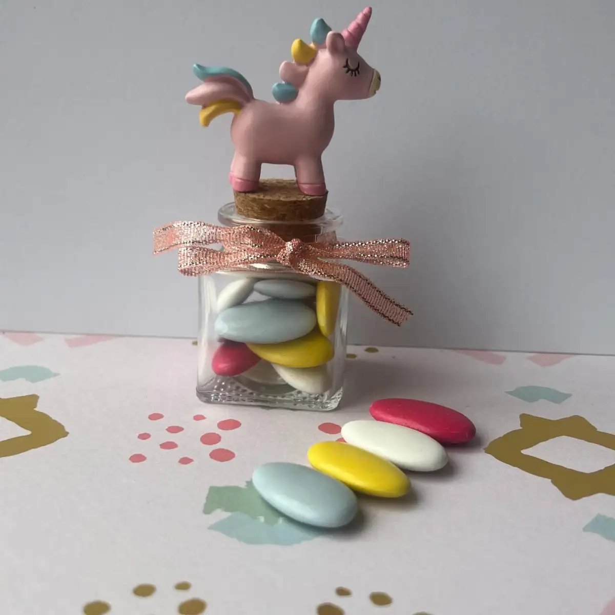 Cube dragées Licorne