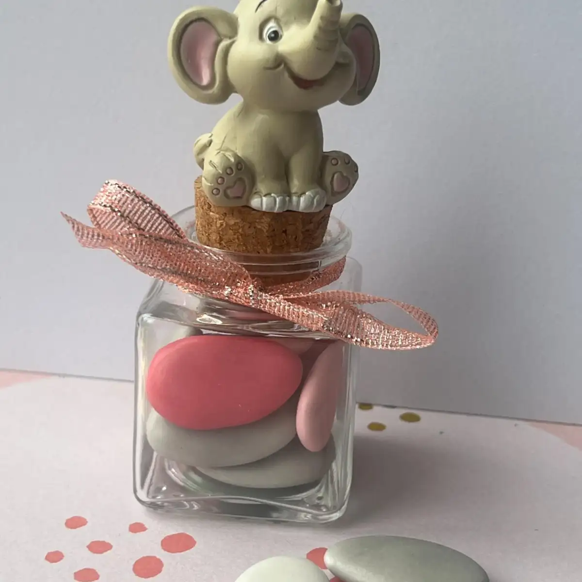 Cube verre Eléphant