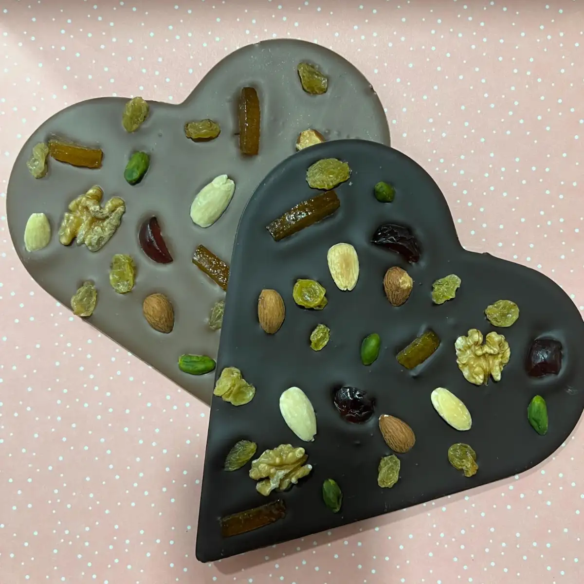 Coeur chocolat Mendiant